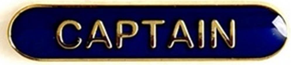 CAPTAIN METAL PIN BADGE BLUE SB032B