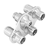 Dokili Polished Aluminum 4-Way Streamline Bulkhead Plate Vintage Air 388600-MBA for Car A/C Heater