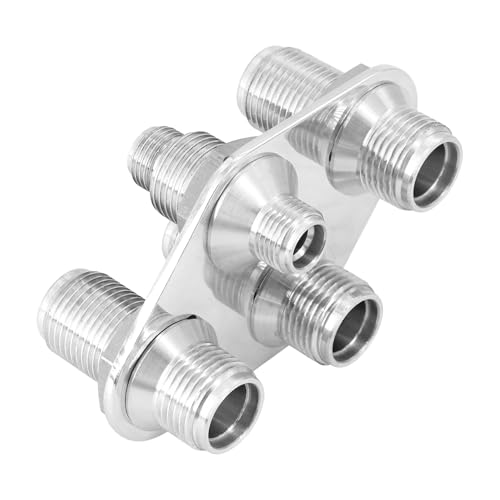 Dokili Polished Aluminum 4-Way Streamline Bulkhead Plate Vintage Air 388600-MBA for Car A/C Heater