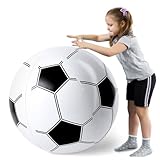AMOR PRESENT Soccer Beach Ball, 27inch Inflatable Soccer Ball for Summer Swimming Pool Beach Game Toy