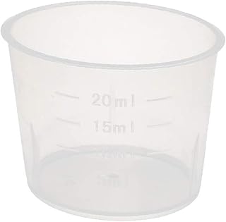 New Lon0167 20ml Laboratory Featured Transparent Plastic Liquid reliable efficacy Container Measuring Cup Beaker(id:2f8 c6 7d 443)