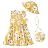 Matériau doux : Fabriquée à partir d'un tissu doux et respirant composé de 96 % polyester et 4 % élasthanne, cette robe légère garde votre enfant au frais et à l'aise toute la journée. Cette tenue estivale est douce pour les peaux délicates et idéale pour les journées chaudes de printemps, d'été et de début d'automne.