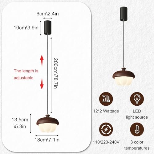 Lámparas de suspensión for comedor modernas con pantalla acrílica y luz LED regulable 4