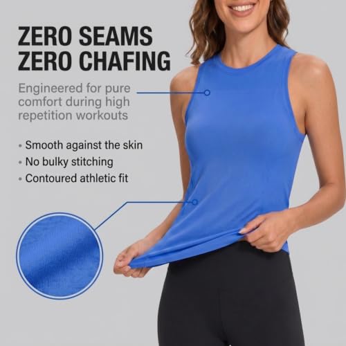 Image of Spyder Womens Workout Tank Tops - Seamless Workout Tank Tops Woman, Yoga Tops for Women, Athletic Activewear Gym Tanks