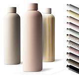 MAMEIDO Borraccia termica 750 ml, Borracce termiche anti-perdita, thermo bottle acciaio inox senza BPA, bottiglia termica (Blush Kissed)