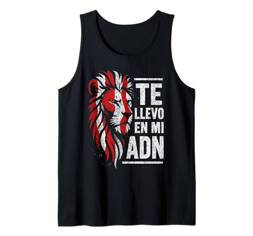Cara de León Rojiblanco Bilbao Leones Fútbol Está en mi ADN Camiseta sin Mangas
