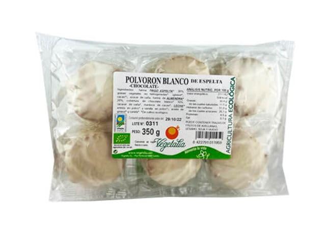 POLVORONES espelta con chocolate blanco 350gr. BIO