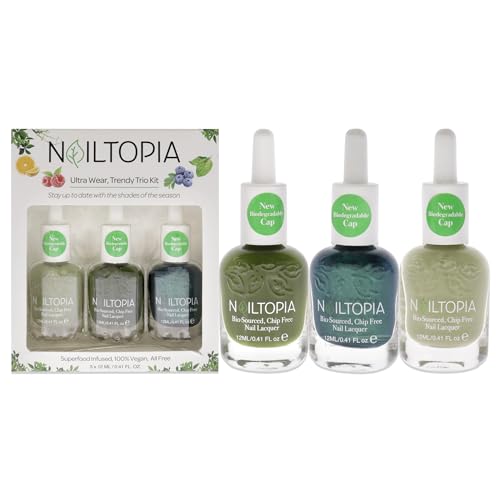 Nailtopia Be-Leaf In Yourself Kit de 3 piezas para manicura duradera en casa 1