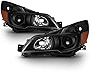 ACANII - For 2010-2014 Subaru Legacy Outback Black Projector Headlights Headlamps Head Light Lamp Driver+Passenger Side
