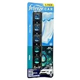 Febreze Car Clips Aromatizantes para Auto - Pack de 5 Fragancias: Linen & Sky y Fresh
