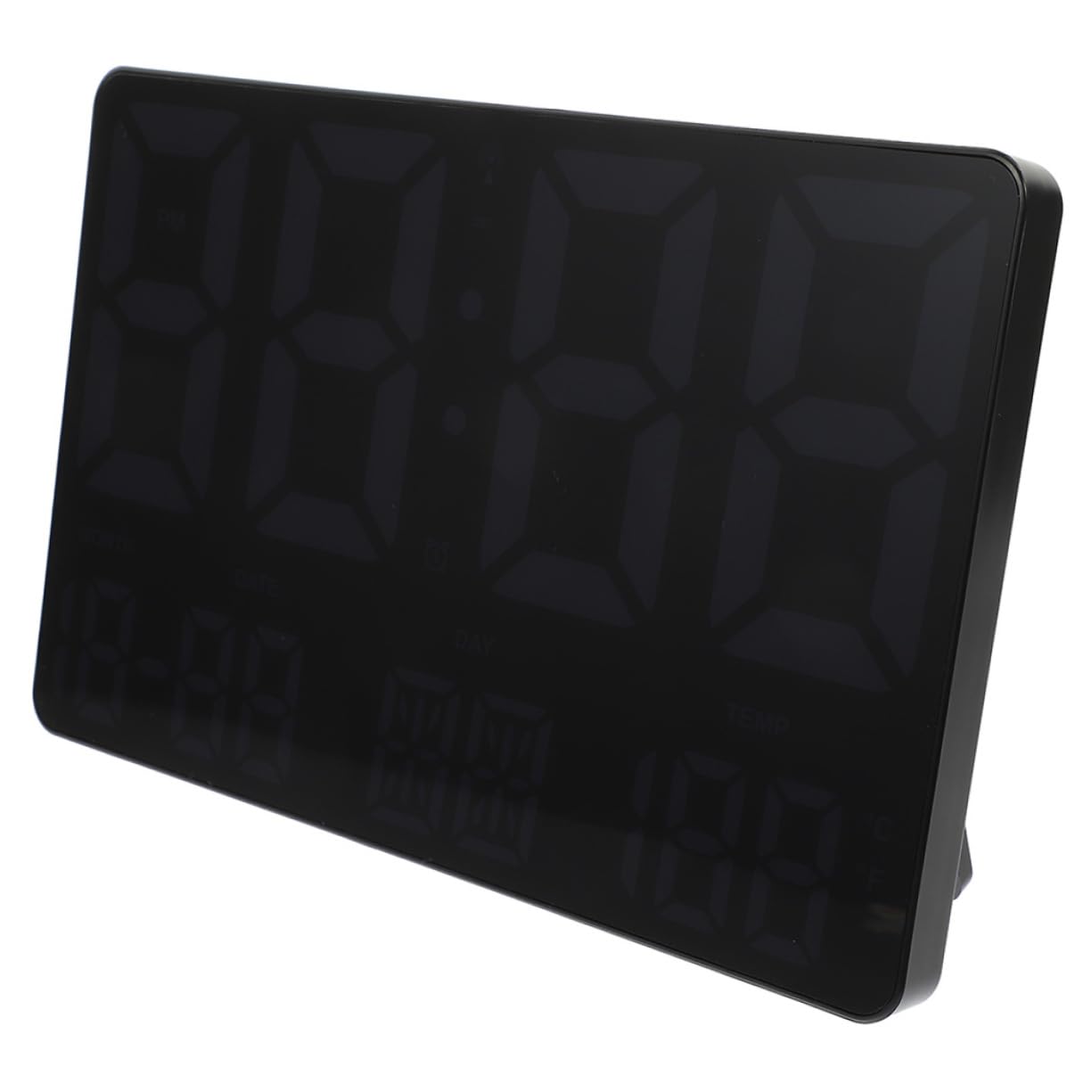 Happyyami Large Digital Wall Clock Temperature Humidity Led Display Weather Forecast Office Clock