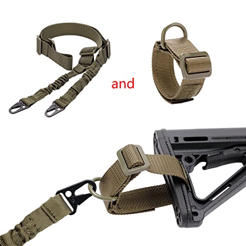 Ratulie 2 Point Sling Quick Adjust Qd Rifle Sling Rifle Strap With Shoulder Pad And Rifle Sling Mount Shotgun Rifle Slings Tactical With 2 Pcs Qd Sling Mount Swivels And 1Pcs D Ring Loop #TOP4