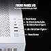 CORSAIR iCUE Link 3500X RGB Mid-Tower ATX PC Case – Panoramic Tempered Glass – Reverse Connection Motherboard Compatible – 3X CORSAIR iCUE Link RX120 RGB Fans Included – White