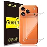 QULLOO Arrière Verre Trempé pour iPhone 17 Pro Max, 9H Dureté Film Protection Arrière Anti-Rayures Écran Protecteur Vitre, [2 Pièces]