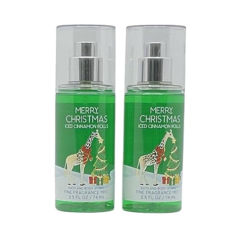 Bath & Body Works Travel Size Fragrance Mist, 2.5oz Each, Pack of 2 (Iced Cinnamon Rolls)