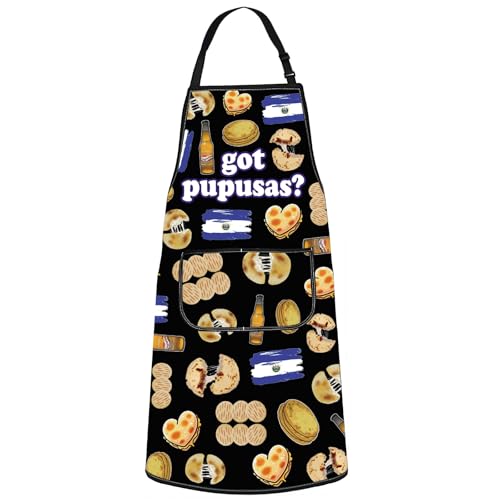 G2TUP Pupusas Apron Pupusa Maker Gifts El Salvador Kitchen Apron Popusa Lover Gift Salvadoran Food Apron (Pupusas)