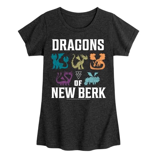 How to Train Your Dragon - Dragons of New Berk - Toddler & Youth Girls Short Sleeve Graphic T-Shirt