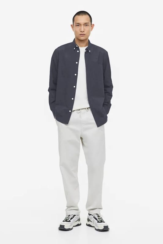 Image of BE ACTIVE Men's Oxford Cotton Lycra Casual Shirt || Men Stylish Shirt || Full Sleeves || Simple Shirt for Men || Timeless Style & Comfort