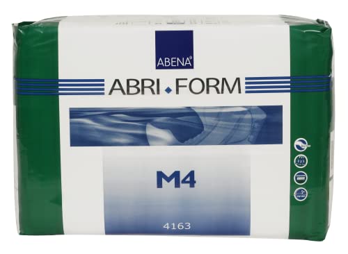 Abena Abri-Form Comfort Plastic-Backed Briefs, Level 4, (Medium To Large Sizes) Medium, 28 Count