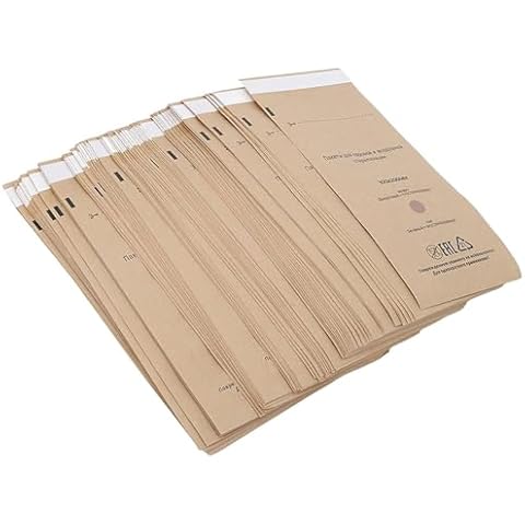 CYTGOUPER 100PCS Autoclave Bags Disposable Clean Bags,Self Sealing Cleaning Pouches Nail Tools Tooth Clean Bags for Nail Tools Accessories 100 X 200mm Cover