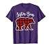 Sister Bear Pajama Red Buffalo Xmas Funny Family Christmas T-Shirt