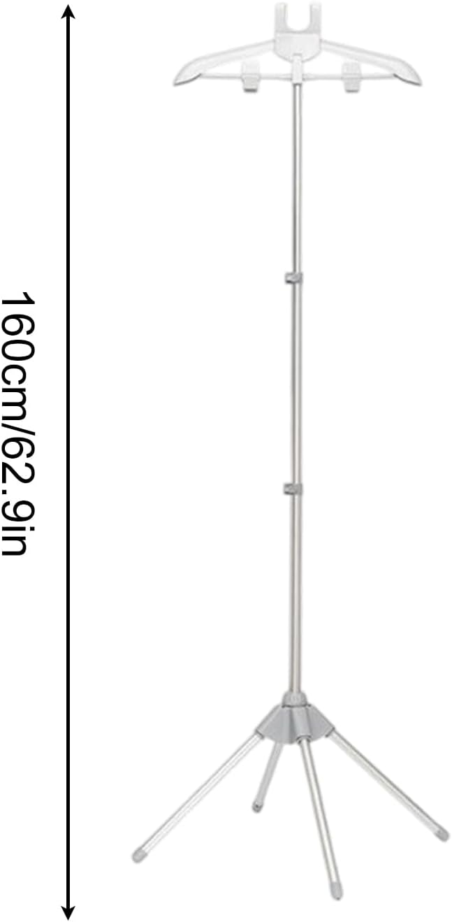 Garment Steamer Stand - Telescopic Garment Steamer, Bracket Adjustable Clothes Ironing Rack for Travel Laundry Home Indoor Closet Bedroom Apartment | Anti-Slip Durable Metal Alloy Abs Steamers Stand