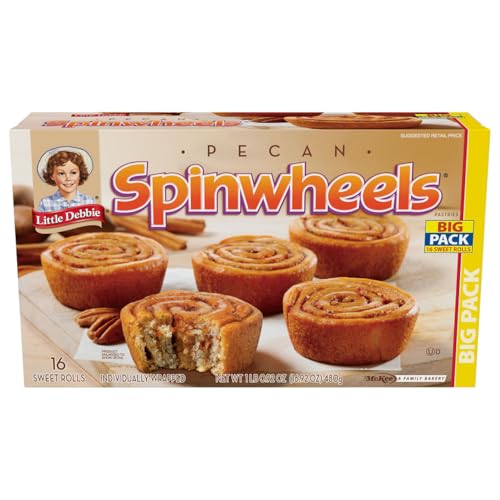 Little Debbie Pecan Spinwheels Big Pack 16. 92 oz, 16 Ct