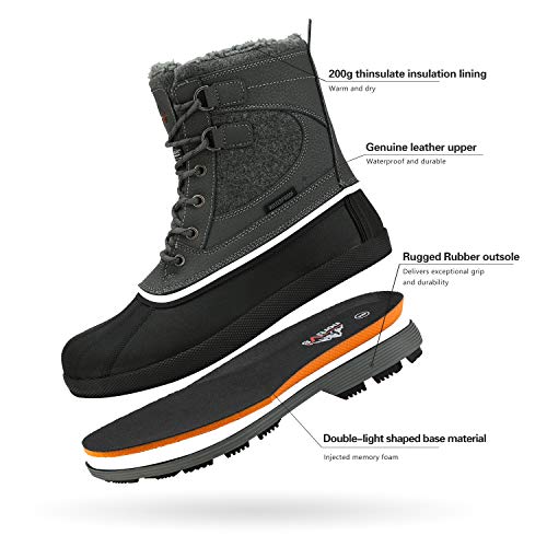 NORTIV 8 Men's Waterproof Winter Snow Boots AVENUE4
