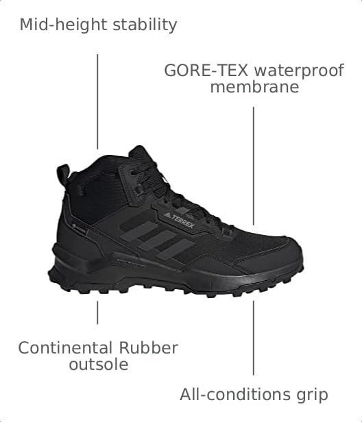 Image of adidas Men's Terrex Ax4 Mid Gore-tex Hiking Shoes