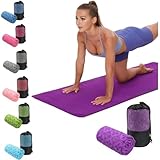 Oaygat Yoga Towel Sweat Absorbent Non-slip Yoga Towel Quick-drying Yoga Mat Hot Mat Cloth Breathable Yoga Mat Towel with Mesh Carrying Bag for Bikram, Pilates, Gym Workout