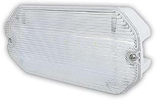 LED Emergency Light 3.5 Watt IP65 Complete with Legend Set LED Bulkhead Wall Ceiling White LEDBRITE