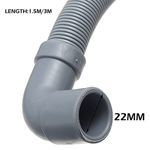 Tuyau de vidange extensible par connecteur, Long t Tuyau de vidange universel for lave-vaisselle 1 m 1,5 m 3 m 4 m(1 meter)