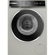 Bosch WGB2560X0 Series 8 Washing Machine, Front-Loader with 10 kg Capacity, 1600 rpm, Home Connect, IronAssist, Mini Load, ActiveWater Plus, Silver/Inox, 60 cm