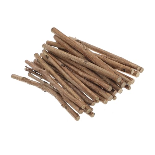 JEWEDECO 50個本 製クラフトスティック 小 棒 フォトプロップや 用の装飾ツイ