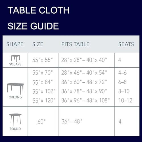 AMZALI Tablecloth, Cotton Linen Crochet Table Cloth Wrinkle Free Tablecloths Washable Dust-Proof Table Cover with Tassles for Kitchen Dinning Party (Square, 55 x 55 Inch, Beige) by AMZALI - Image 8