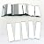 100 Pcs 1/2'' x 2'' Rectangle Mirror Tiles Glass Mosaic Shapes (1/2'' x 2'')