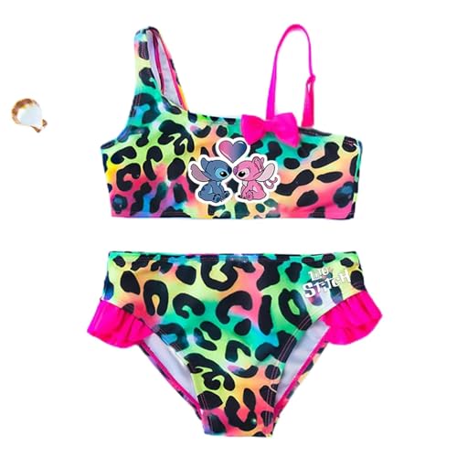 Bow Bikini Set Trendy 2-Pcs Swimsuits for Summer Stylish Beachwear Pool Fashion Bathing Suits 3-12Y