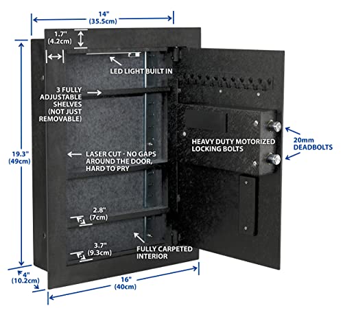 Viking Security Safe VS-52BLX Heavy Duty Hidden in Wall Safe Biometric Fingerprint thumbnail 3