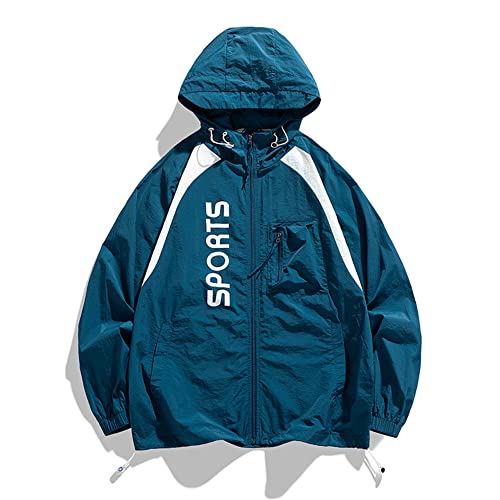 Veste protection solaire homme beige coupe oversized à capuche S