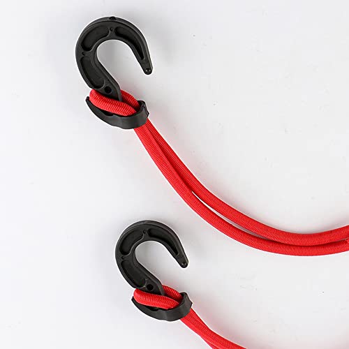 40 pcs Plastic Shock Cord Hooks, Elastic Bungee Rope Hooks Fit for 1/4" 5/16" 3/8" Shock Cord Rope Rubber Rope for Camping Tarps