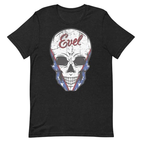 Evel Knievel Legendary Daredevil Skull Tee