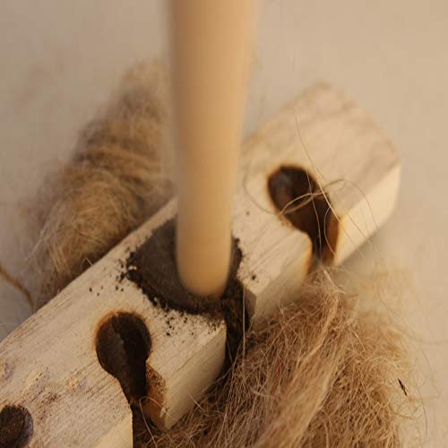 Poste de madeira, Andoer Kit de perfuração de arco para prática de sobrevivência em madeira primitiv