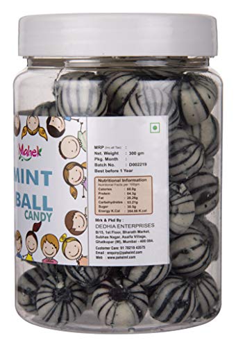 Image of Mahek Flavoured Mint Ball Candy 300 Gram