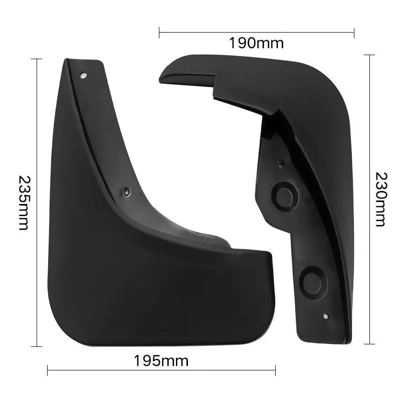 Guardabarros para Mazda 3 BK (modelos 2004 a 2008) negro mate 2