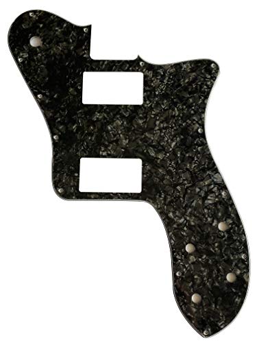 Pickguard personnalisé pour Fender Squier Telecaster Deluxe PAF Style (4 plis noir perle) - Les Beatles, Paul McCartney, John Lennon, RIngo Starr, George Harrison Pickguard personnalisé pour Fender Squier Telecaster Deluxe PAF Style (4 plis noir perle)