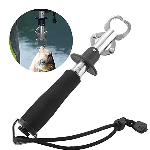 Foto von MAGT Fish Lip Gripper, Edelstahl Angeln Lip Grip Fischgreifer Fish Lip Grabber Angeln Gripper Greifwerkzeug Angelzubehör