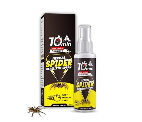 Image of Amish Herbal Spider Spray 100 ml|10 Minutes Formula |Removes Entire Spider Colony|Powerful 100% Organic No Chemical Spider Repellent Spray for Home Office & Garden Long Lasting Protection