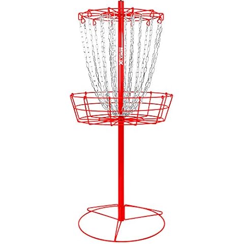 Remix Double Chain Practice Basket for Disc Golf - Red Cover