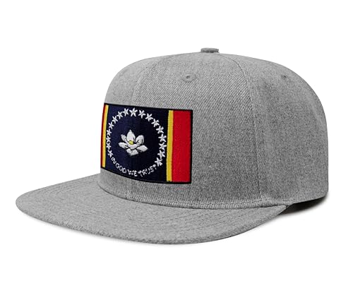 Image of International Tie State Hat for Men and Women, Adjustable Snapback Trucker Baseball Cap with Embroidered Patch