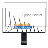 Vaxson 2-Pack Anti Blue Light Screen Protector, compatible with Samsung S27R750Q LS27R750QENXZA 27' Monitor TPU Film Protectors Sticker [ Not Tempered Glass ]